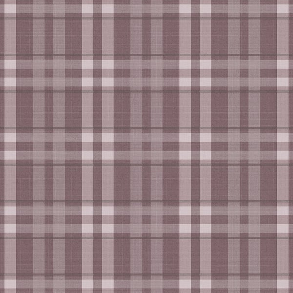 Galerie Wallpaper Product code: G45308 - Vintage Roses Wallpaper Collection - Burgundy Colours - Plaid Design