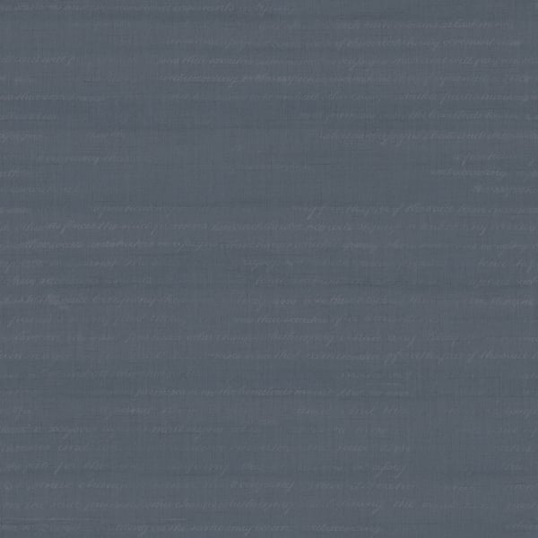 Galerie Wallpaper Product code: G45319 - Vintage Roses Wallpaper Collection - Dark Blue Colours - Pretty Script Design