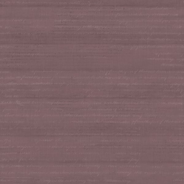 Galerie Wallpaper Product code: G45321 - Vintage Roses Wallpaper Collection - Burgundy Colours - Pretty Script Design