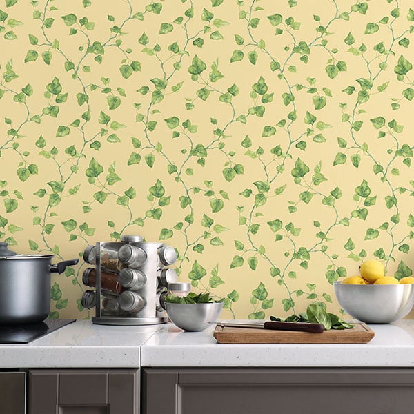 Galerie Wallpaper Product code: G45430R - Just Kitchens Wallpaper Collection - Yellow Green Colours - Just Ivy Design