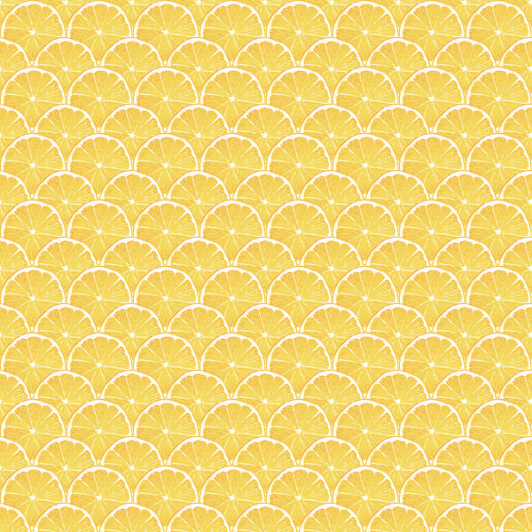 Galerie Wallpaper Product code: G45438 - Just Kitchens Wallpaper Collection - Yellow Colours - Lemon Scallop Design