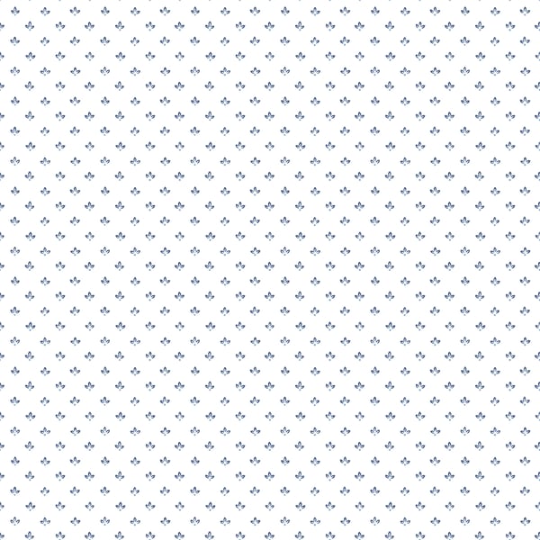 Galerie Wallpaper Product code: G45462 - Just Kitchens Wallpaper Collection - Navy Blue Colours - Tri Leaf Design