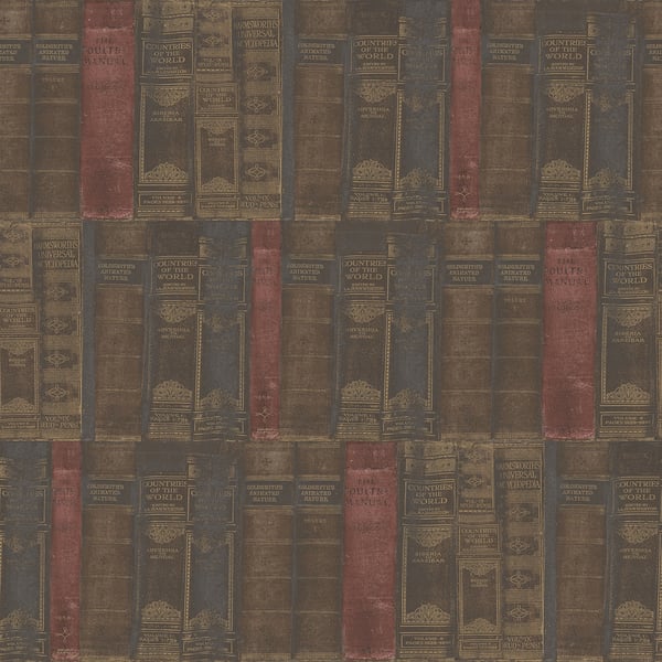Galerie Wallpaper Product code: G56132 - Nostalgie Wallpaper Collection - Brown Colours - Library Books Design