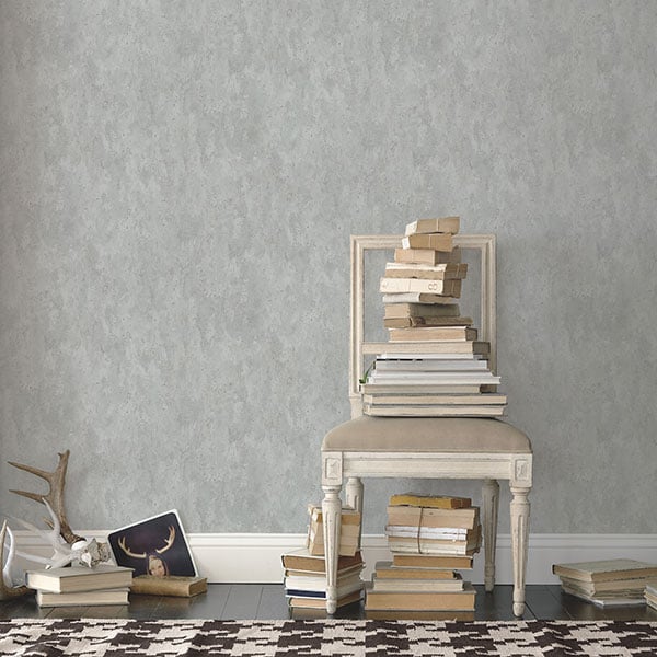 Galerie Wallpaper Product code: G56178R - Nostalgie Wallpaper Collection - Silver Grey Colours - Distressed Wall Design