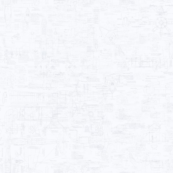 Galerie Wallpaper Product code: G56208 - Nostalgie Wallpaper Collection - White Colours - Blueprint Design