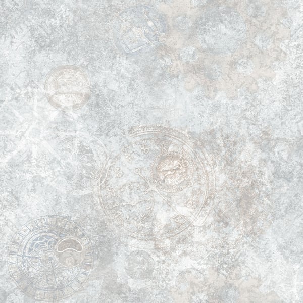Galerie Wallpaper Product code: G56221 - Nostalgie Wallpaper Collection - Silver Grey Colours - Gears Design