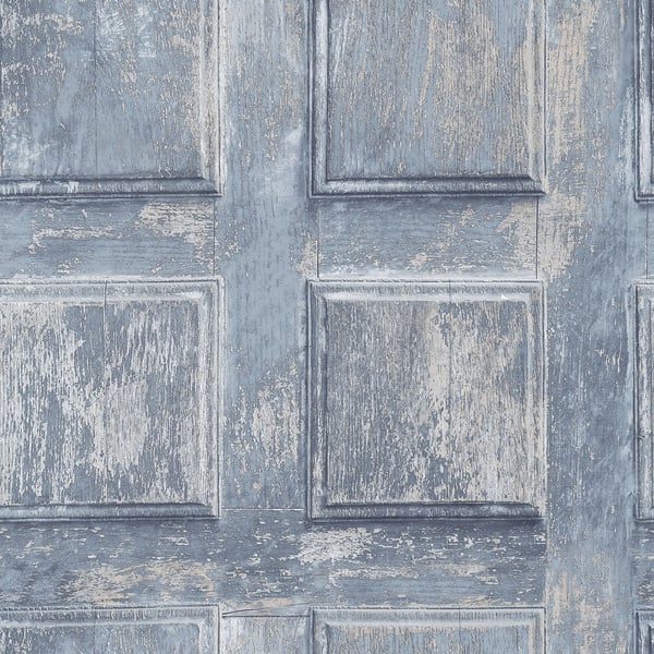 Galerie Wallpaper Product code: G56562 - Nostalgie Wallpaper Collection - Blue Beige Colours - Door Design