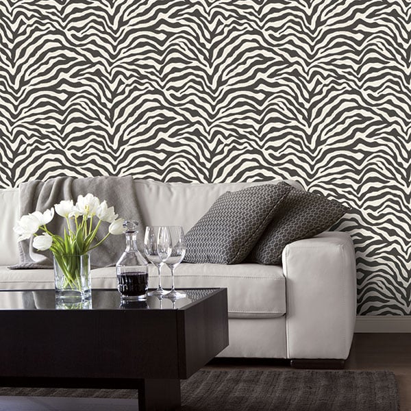 Galerie Wallpaper Product code: G67491R - Natural Fx Wallpaper Collection -  Zebra Design