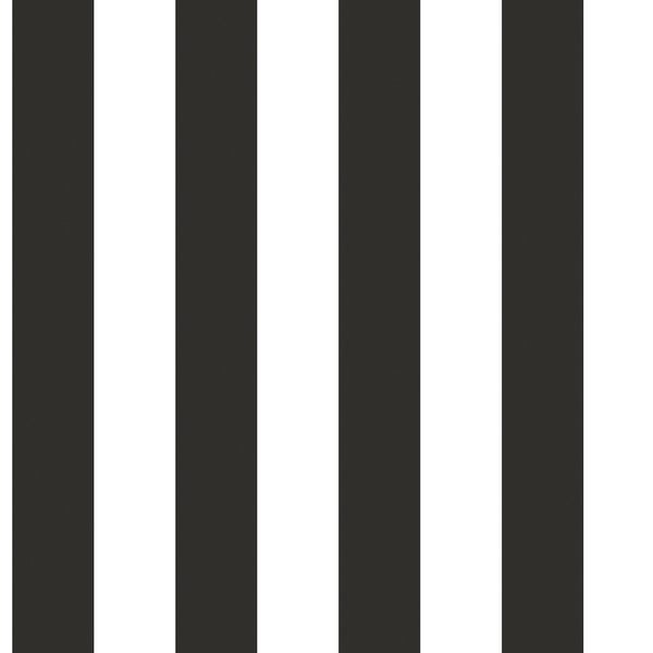 Galerie Wallpaper Product code: G67521 - Just Kitchens Wallpaper Collection - Black Colours - Awning Stripe Design
