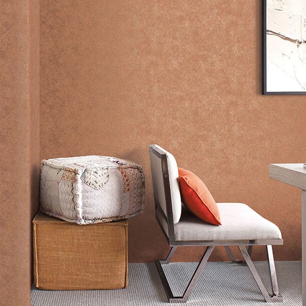Galerie Wallpaper Product code: G67691R - Special Fx Wallpaper Collection - Orange Gold Colours - Metallic Crackle Texture Design