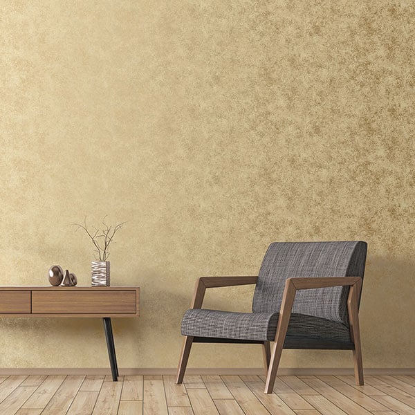 Galerie Wallpaper Product code: G67693R - Special Fx Wallpaper Collection - Yellow Gold Colours - Metallic Crackle Texture Design