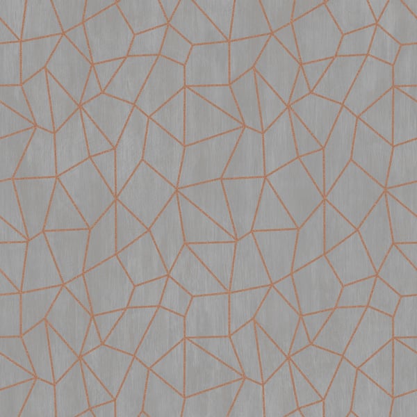 Galerie Wallpaper Product code: G67701 - Special Fx Wallpaper Collection - Orange Beige Colours - Glitter Web Design