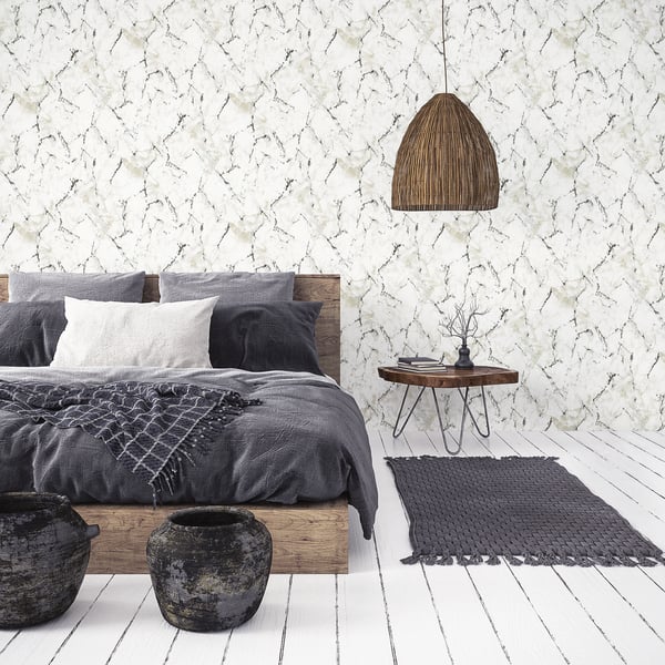 Galerie Wallpaper Product code: G67758_2 - Natural FX 2 Wallpaper Collection - Silver Grey Colours - Marble Design