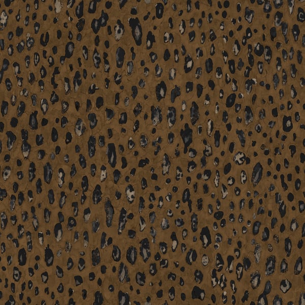Galerie Wallpaper Product code: G67760 - Natural FX 2 Wallpaper Collection - Russet, Black Colours - Leopard Design