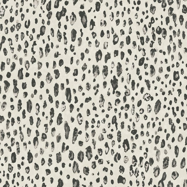 Galerie Wallpaper Product code: G67762 - Natural FX 2 Wallpaper Collection - Off-White, Black Colours - Leopard Design