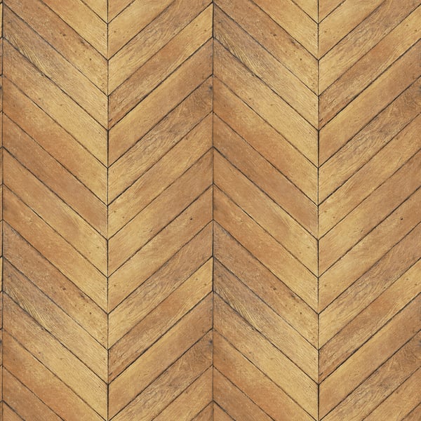 Galerie Wallpaper Product code: G67998 - Natural FX 2 Wallpaper Collection - Warm Brown Yellow Colours - Chevron Wood Design