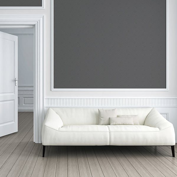 Galerie Wallpaper Product code: HO20002R - Home Wallpaper Collection - Black Metallic Colours - Geo Diamond Motif Design