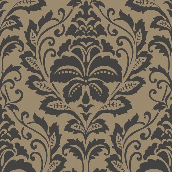 Galerie Wallpaper Product code: HO20028 - Home Wallpaper Collection - Brown Orange Colours - Damask Motif Design