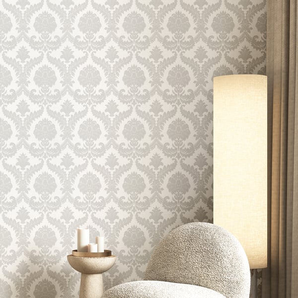 Galerie Wallpaper Product code: IS33331_2 - Italian Silks And Damasks Wallpaper Collection - Grey Colours - Damasco Imperiale Design