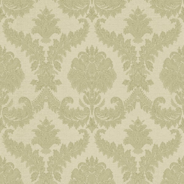 Galerie Wallpaper Product code: IS33335 - Italian Silks And Damasks Wallpaper Collection - Green Colours - Damasco Imperiale Design