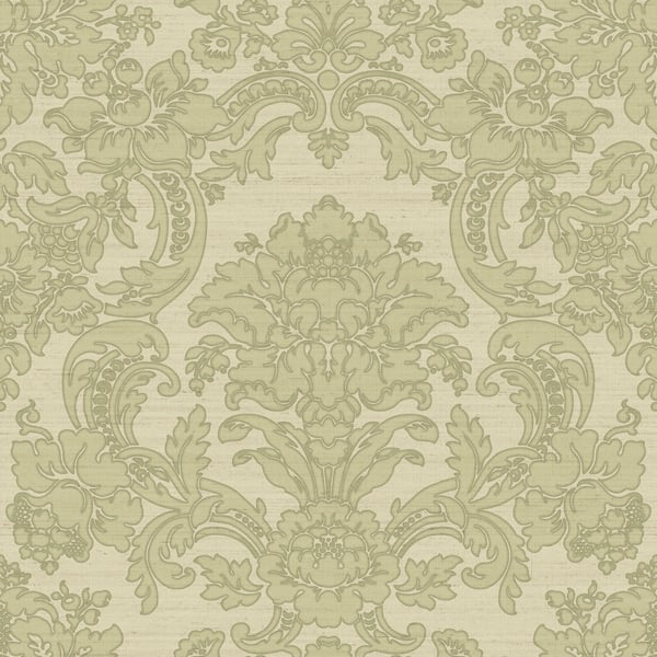 Galerie Wallpaper Product code: IS33345 - Italian Silks And Damasks Wallpaper Collection - Green Colours - Damasco Quirinale Design