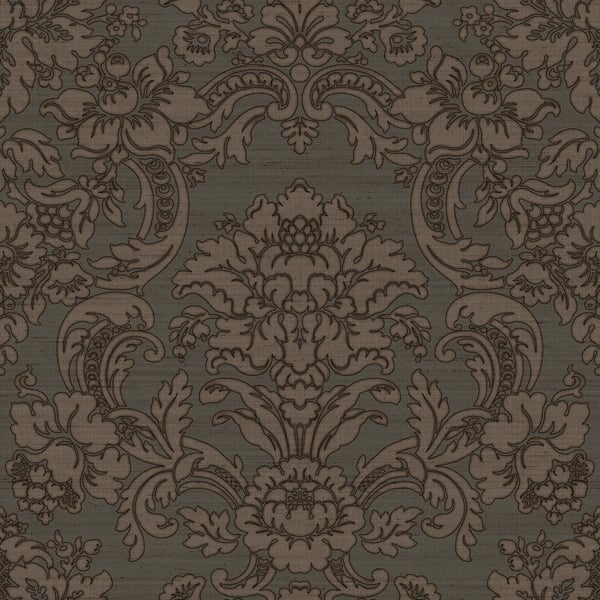 Galerie Wallpaper Product code: IS33349 - Italian Silks And Damasks Wallpaper Collection - Black Colours - Damasco Quirinale Design