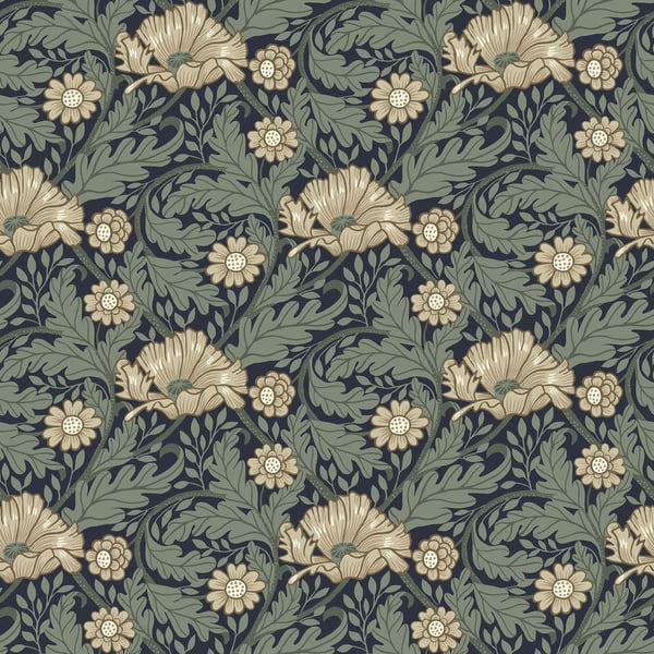 Galerie Wallpaper Product code: S13118 - Sommarang Wallpaper Collection - Blue Colours - Garden Floral Design