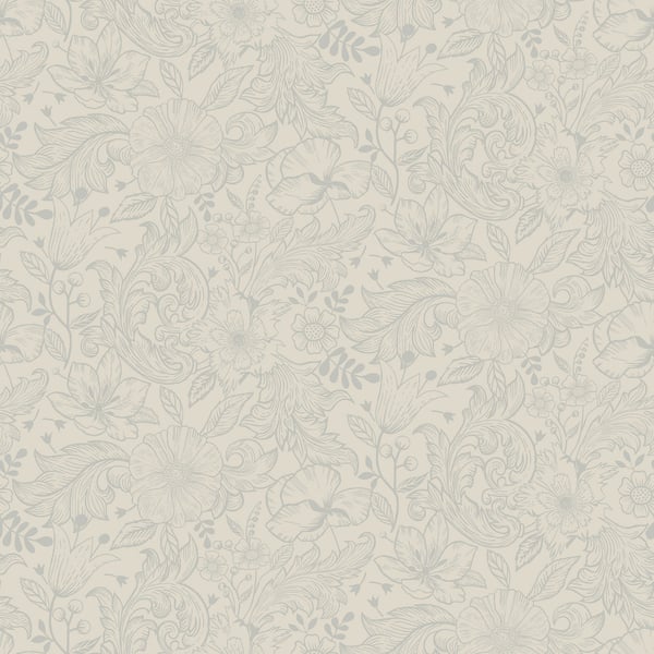 Galerie Wallpaper Product code: S13125 - Sommarang Wallpaper Collection - White Colours - Mono Flora Design