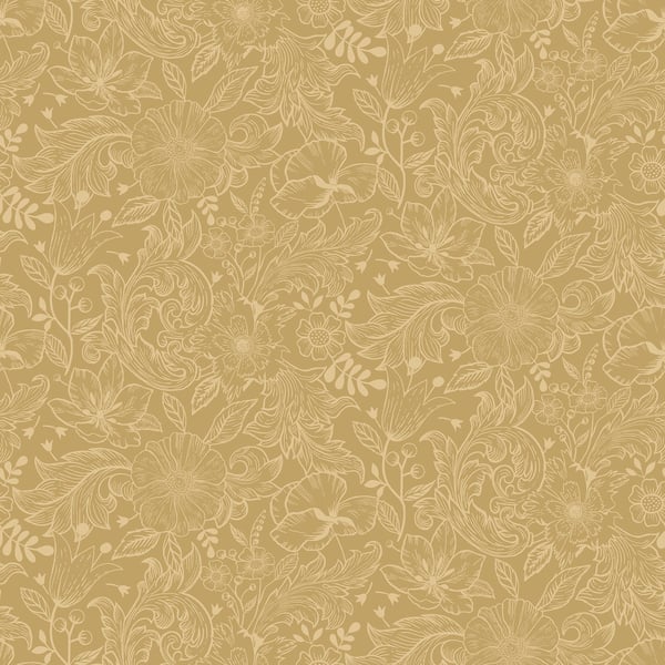 Galerie Wallpaper Product code: S13127 - Sommarang Wallpaper Collection - Ochre Colours - Mono Flora Design
