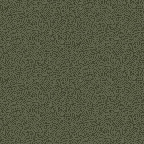 Galerie Wallpaper Product code: S55000 - Sommarang Wallpaper Collection - Dark green Colours - Mono Leaf Design
