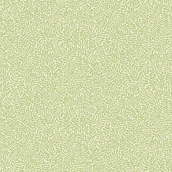Galerie Wallpaper Product code: S55001 - Sommarang Wallpaper Collection - Light green Colours - Mono Leaf Design