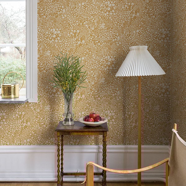 Galerie Wallpaper Product code: S65127R - Sommarang Wallpaper Collection - Dark yellow Colours - Abstract Foliage Design
