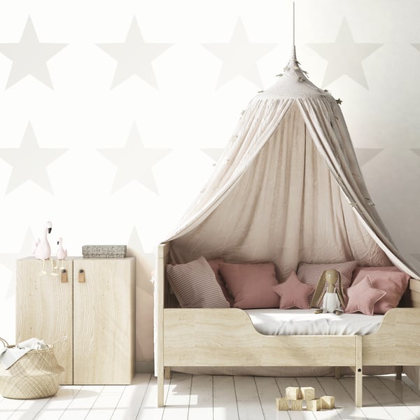 Galerie Wallpaper Product code: SS21247_2 - Style Sisters Classic Wallpaper Collection -  Single Star Pearl Design