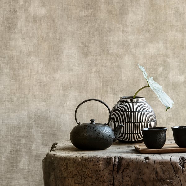Galerie Wallpaper Product code: TA25002_2 - Shades Of Colour Wallpaper Collection - stone grey Colours - Textile Plain Design