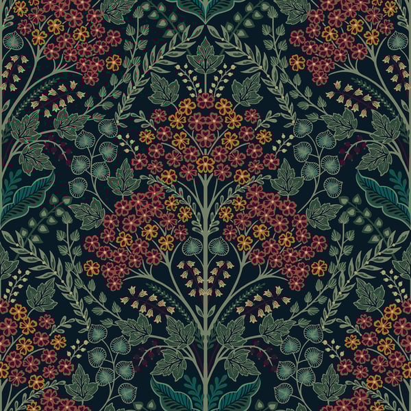 Galerie Wallpaper Product code: TJ40001 - Mulberry Tree Wallpaper Collection - Multi-coloured Colours - Winkworth Design