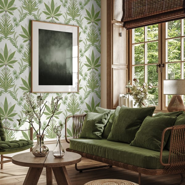 Galerie Wallpaper Product code: TJ40104_2 - Mulberry Tree Wallpaper Collection - Green Colours - Abbey Design