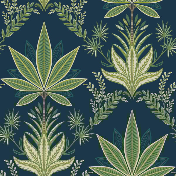 Galerie Wallpaper Product code: TJ40112 - Mulberry Tree Wallpaper Collection - Blue Colours - Abbey Design