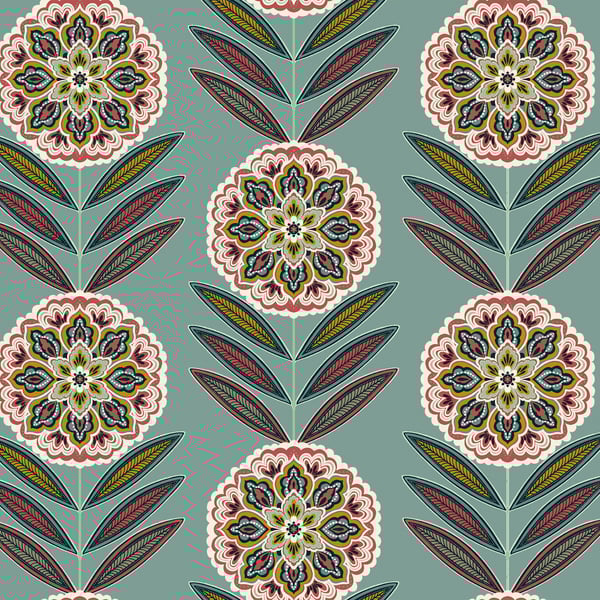 Galerie Wallpaper Product code: TJ40204 - Mulberry Tree Wallpaper Collection - Green Colours - Batsford Design