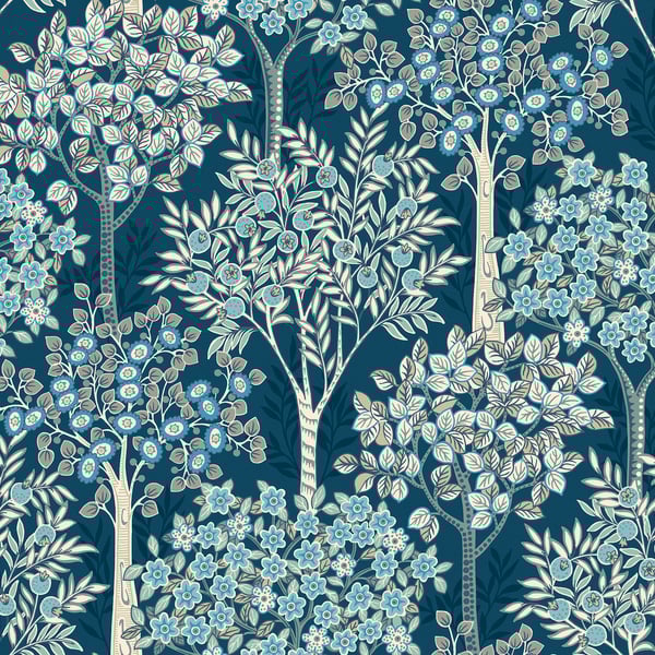 Galerie Wallpaper Product code: TJ40302 - Mulberry Tree Wallpaper Collection - Blue Colours - Grove Design