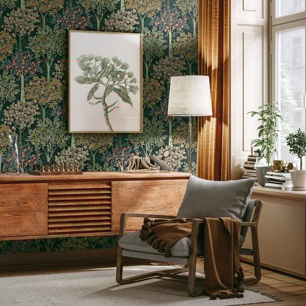 Galerie Wallpaper Product code: TJ40304_2 - Mulberry Tree Wallpaper Collection - Multi-coloured Colours - Grove Design