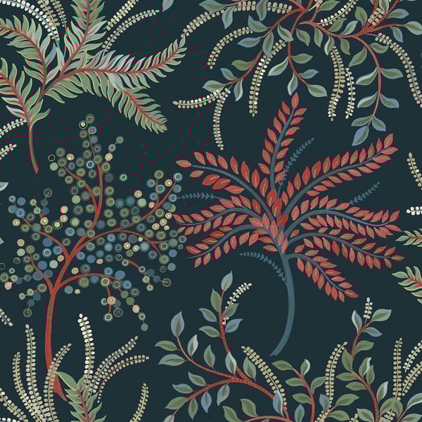 Galerie Wallpaper Product code: TJ40400 - Mulberry Tree Wallpaper Collection - Multi-coloured Colours - Bedgebury Design