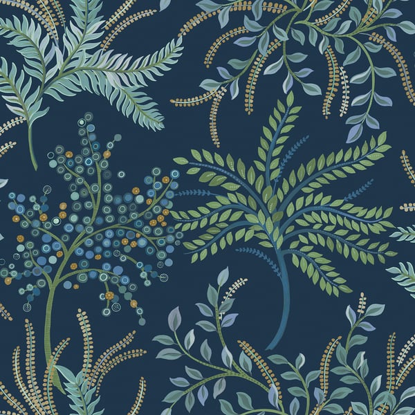 Galerie Wallpaper Product code: TJ40412 - Mulberry Tree Wallpaper Collection - Blue Colours - Bedgebury Design