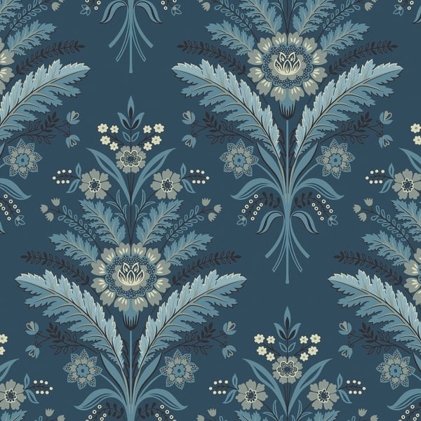 Galerie Wallpaper Product code: TJ40612 - Mulberry Tree Wallpaper Collection - Blue Colours - Moorbank Design