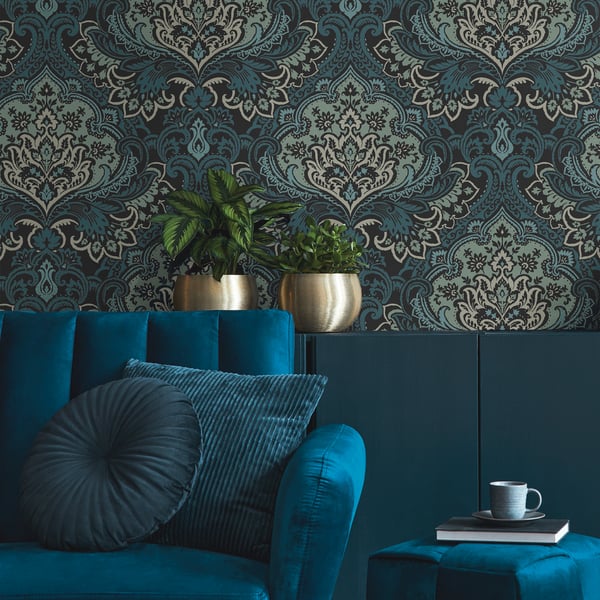 Galerie Wallpaper Product code: TJ40712_2 - Mulberry Tree Wallpaper Collection - Blue Colours - Logan Design