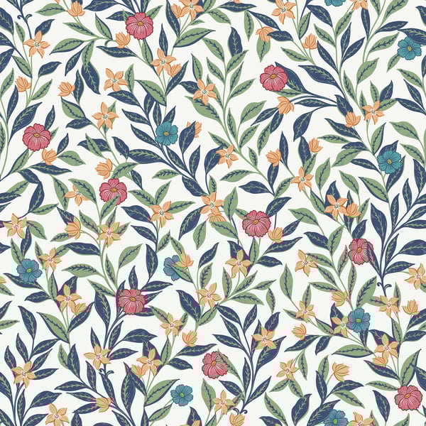 Galerie Wallpaper Product code: TJ40801 - Mulberry Tree Wallpaper Collection - Multi-coloured Colours - Wakehurst Design