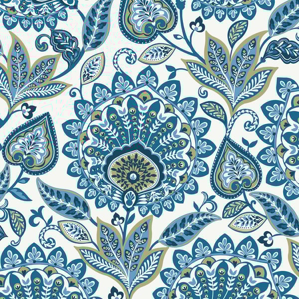 Galerie Wallpaper Product code: TJ41002 - Mulberry Tree Wallpaper Collection - Blue Colours - Sheffield Design