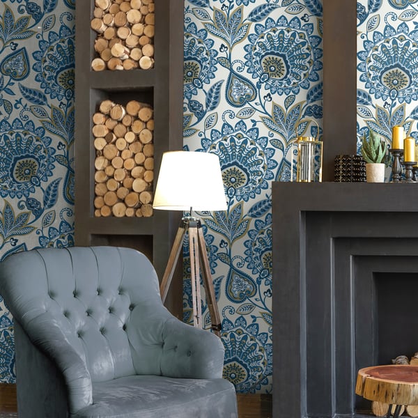 Galerie Wallpaper Product code: TJ41002_2 - Mulberry Tree Wallpaper Collection - Blue Colours - Sheffield Design