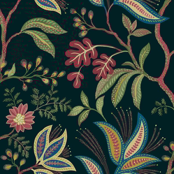 Galerie Wallpaper Product code: TJ41100 - Mulberry Tree Wallpaper Collection - Multi-coloured Colours - Kew Design