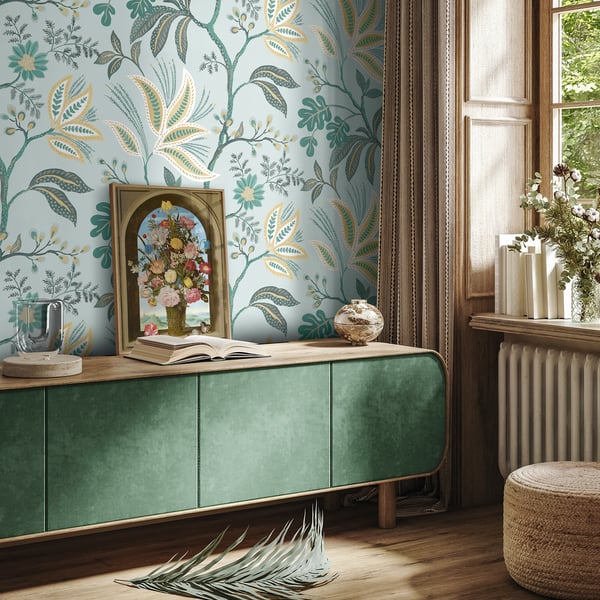 Galerie Wallpaper Product code: TJ41104_2 - Mulberry Tree Wallpaper Collection - Blue Colours - Kew Design