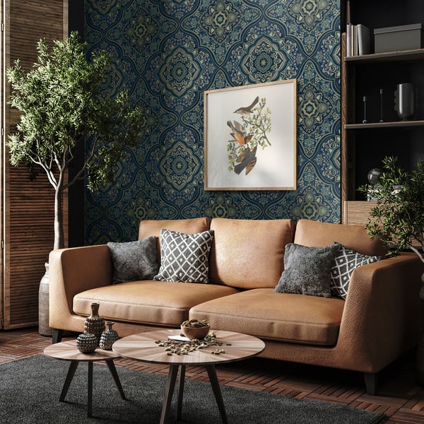 Galerie Wallpaper Product code: TJ41212_2 - Mulberry Tree Wallpaper Collection - Blue Colours - Cambridge Design